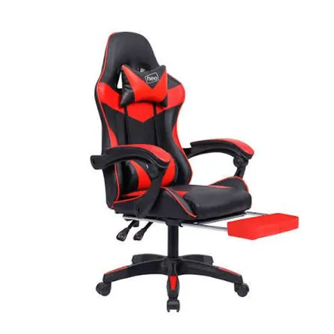 BOXED NEO FAUX LEATHER GAMING CHAIR - BLACK/RED (1 BOX)