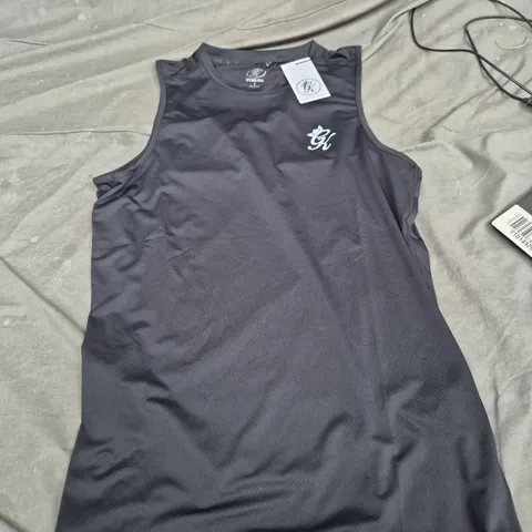 GYMKING TANK TOP – BLACK SLEEVELESS TRAINING SHIRT
