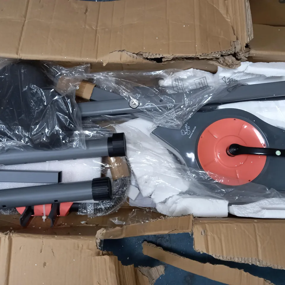 DAVINA FITNESS FOLDING MAGNETIC EXERCISE BIKE, CORAL - COLLECTION ONLY
