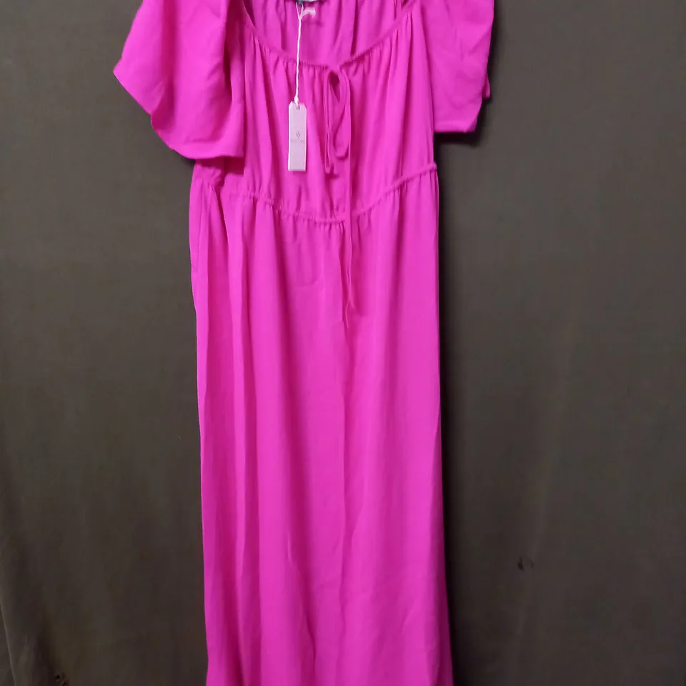 MAISON DE NIMES GYPSY DRESS IN HOT PINK - XL