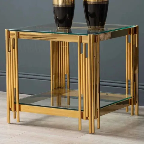 BOXED BRUZIOS 55CM SOFA SIDE TABLE FOR LIVING ROOM FURNITURE 
