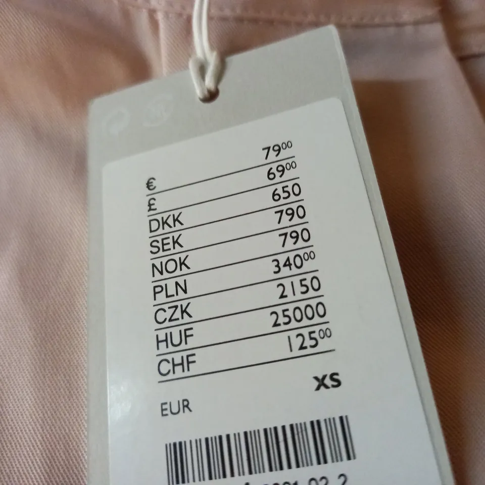 COS PALE PINK OVERSIZED FIT SHIRT - XS