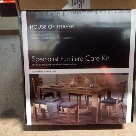 BOX CONTAINING 6 HOUSE OF FRASER SPECIALIST FURNITURE CARE KITS