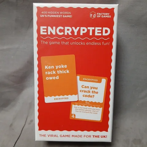 SEALED ENCRYPTED THE PARTY GAME BY FACTORY OF GAMES