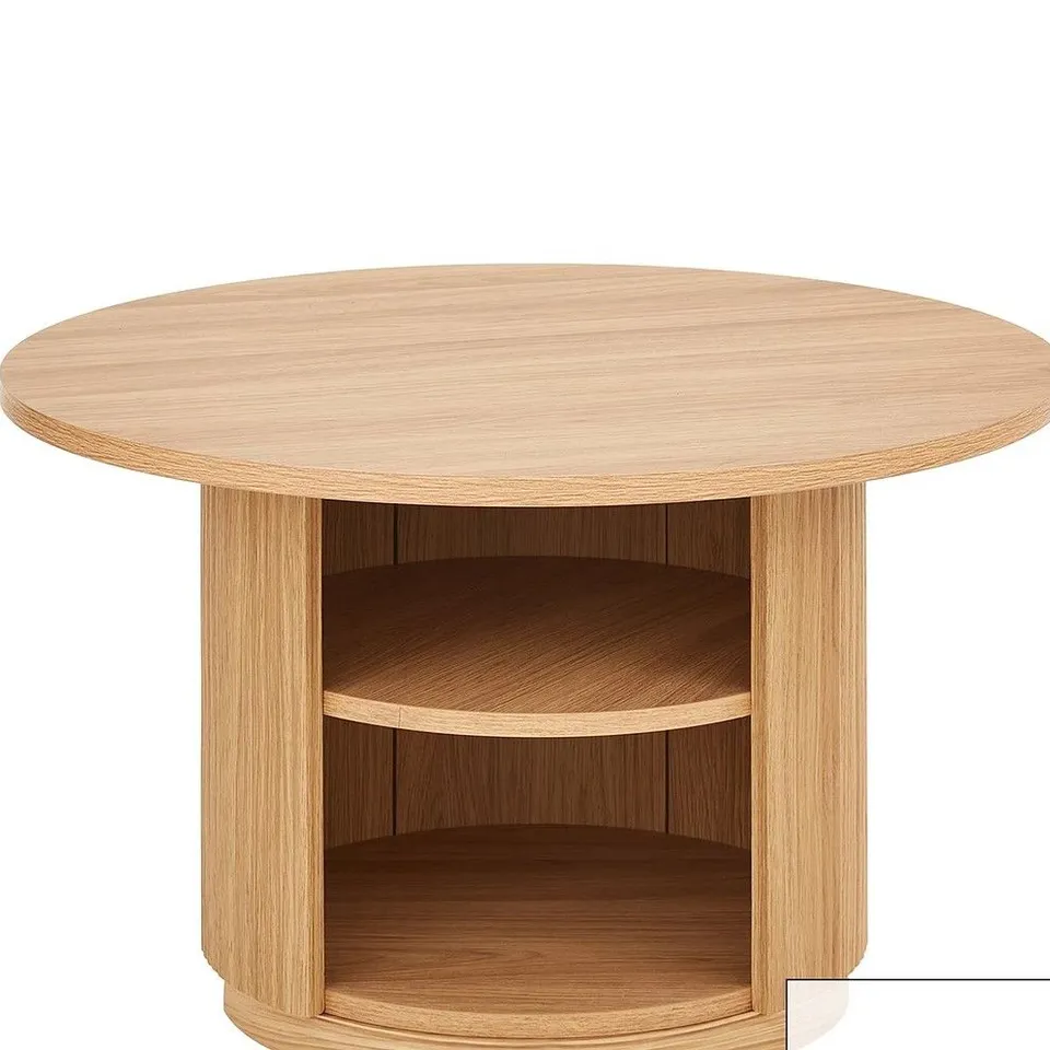 VERY HOME CARINA ROUND COFFEE TABLE - OAK - COLLECTION ONLY