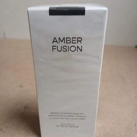 BOXED AND SEALED 30ML AMBER FUSION BERGAMOT & MANDARIN 30ML EAU DE PARFUM