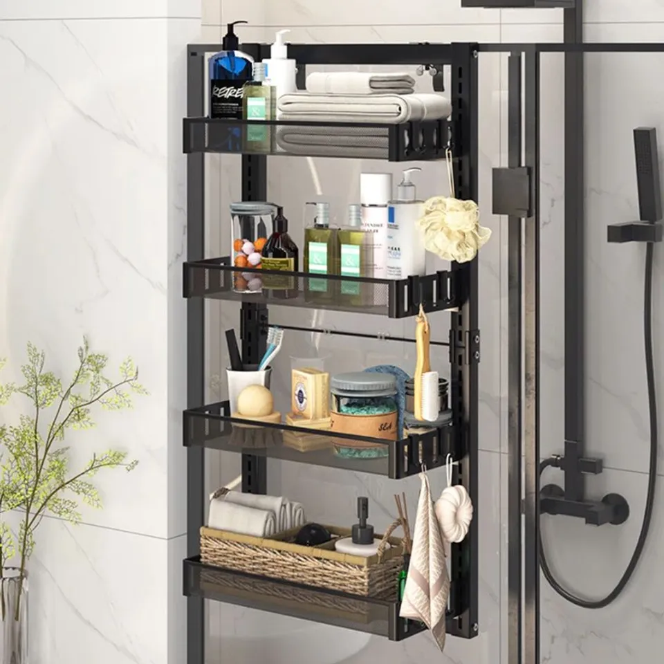 BOXED BELMAR METAL WALL MOUNTED REQUIRED BATHROOM SHELVES (1 BOX)