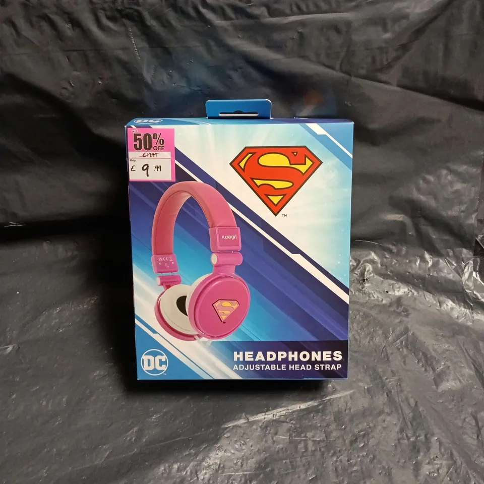 SUPERGIRL DC HEADPHONES PINK, IN BOX