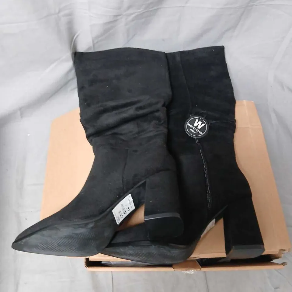VERY WHLCJ WOMEN'S BLACK KNEE-HIGH BOOTS – SIZE 5