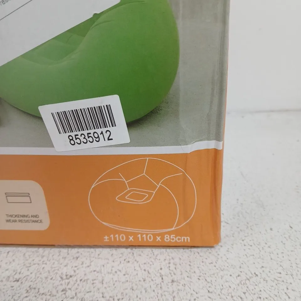 INFLATABLE SOFA – BEAN BAG CHAIR, SINGLE SIZE (110 X 110 X 85 CM)