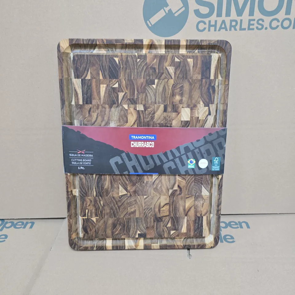 TRAMONTINA CHURRASCO WOODEN CHOPPING BOARD