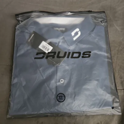 BAGGED DRUIDS HONEYCOMB POLO SHIRT β OCEAN, XL