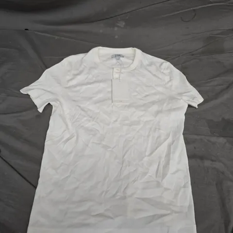 COS ORGANIC COTTON SLIM T-SHIRT – WHITE - EUXL