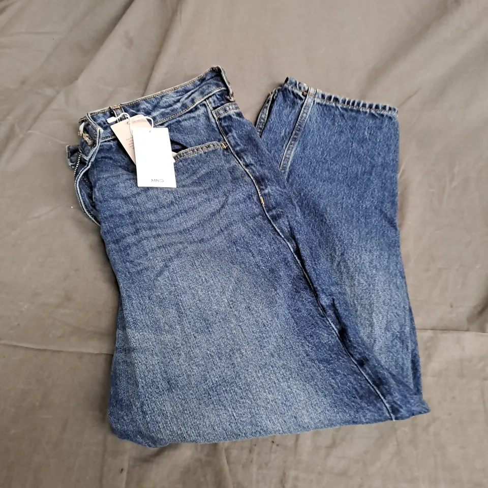 MNG MOM JEANS IN BLUE SIZE 12