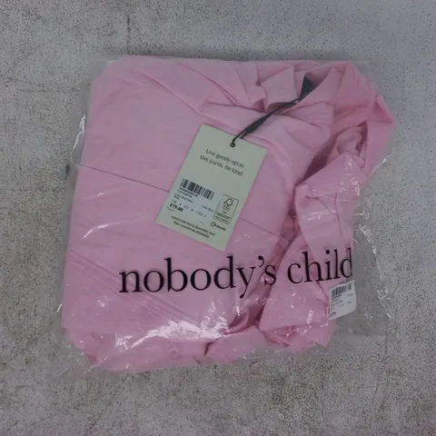BAGGED NOBODY'S CHILD CORA MIDI DRESS IN SOFT PINK SIZE UK 8