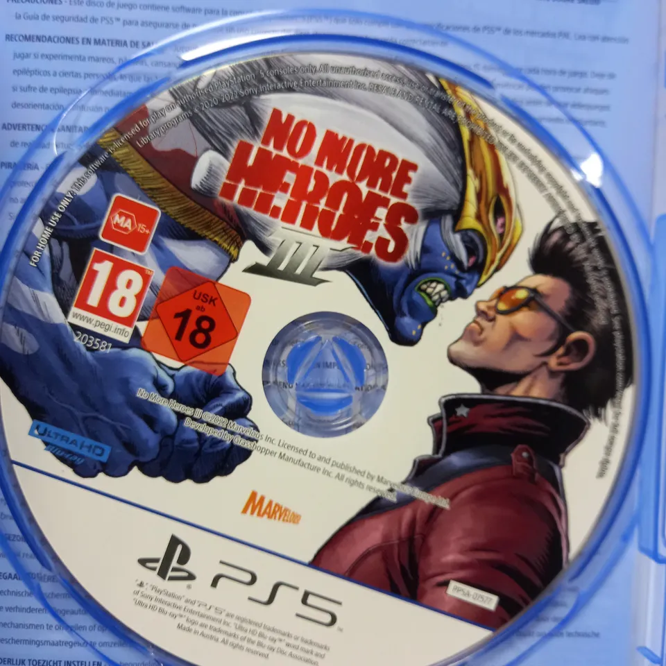 PLAYSTATION 5 NO MORE HEROES 3 VIDEO GAME 
