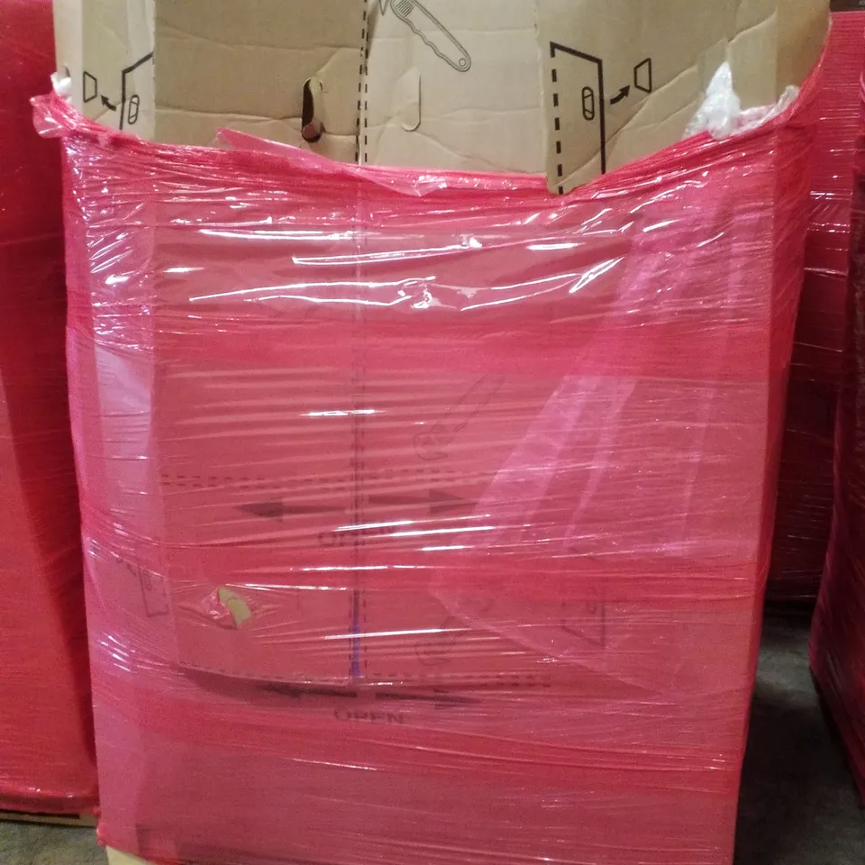PALLET CONTAINING ASSORTED PRODUCTS INCLUDING OFFICE CHAIR, STROLLER, MULTI-USE STEAM CLEANER & PLAYPEN