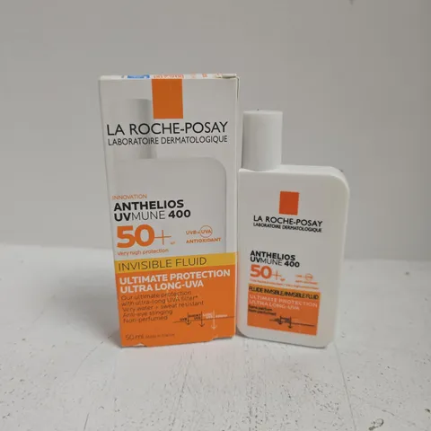 BOXED LA ROCHE-POSAY ANTHELIOS UVMUNE 400 INVISIBLE FLUID SPF50+ FRAGRANCE FREE (50ML)