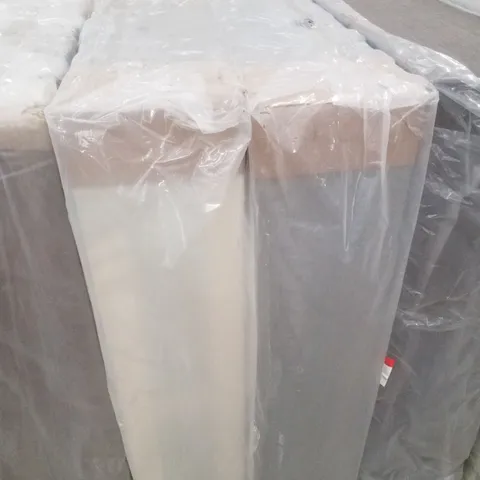 BAGGED 5FT KING TWEED DIVAN BASE - 0 DRAWER - GREY (2 PARTS)