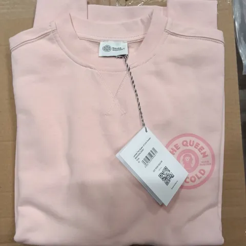 BOX OF BRAND NEW BRASS MONKEY SWEATS - PINK SIZE MEDIUM APPROXIMATELY 15