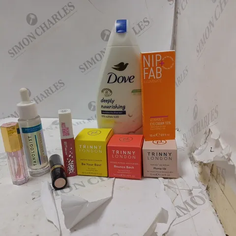 LOT OF BEAUTY PRODUCTS TO INCLUDE TRIINY LONDON MOISTURISER, EYE CREAM, ETC