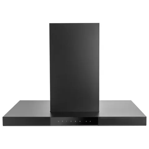 BOXED ELECTRIQ 90CM ISLAND HOOD WITH HOB TO HOOD CONNECTION – BLACK