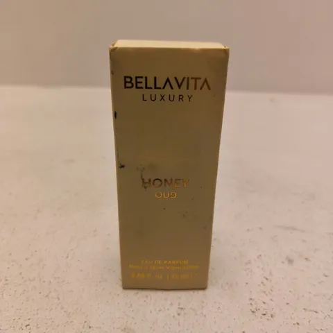 BOXED AND SEALED BELLAVITA LUXURY HONEY OUD EAU DE PARFUM 20ML