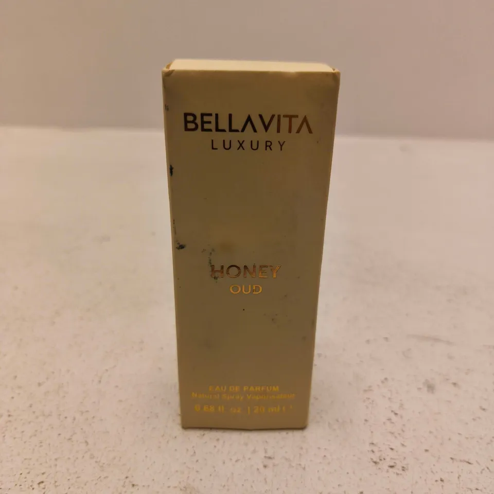 BOXED AND SEALED BELLAVITA LUXURY HONEY OUD EAU DE PARFUM 20ML