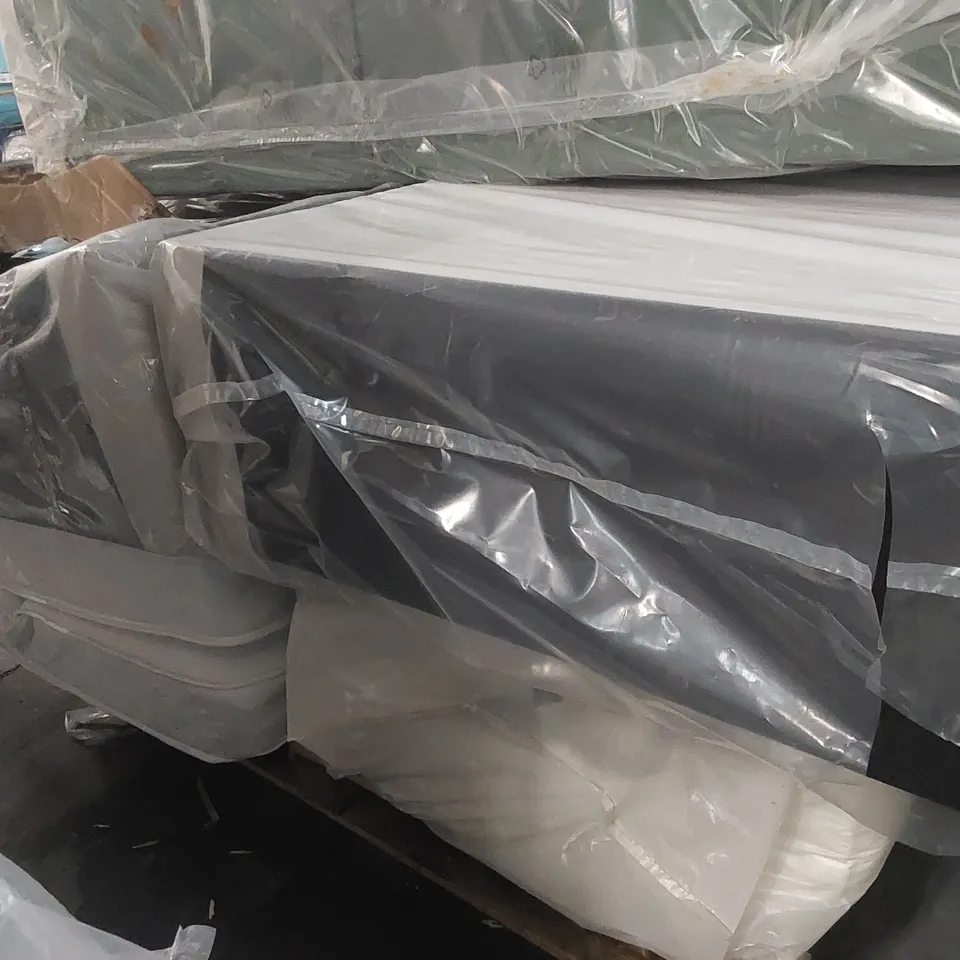 PALLET CONTAINING 4x ASSORTED DIVAN BASES, 1x HEADBOARD, 2x MATTRESSES AND ASSORTED BEDDING