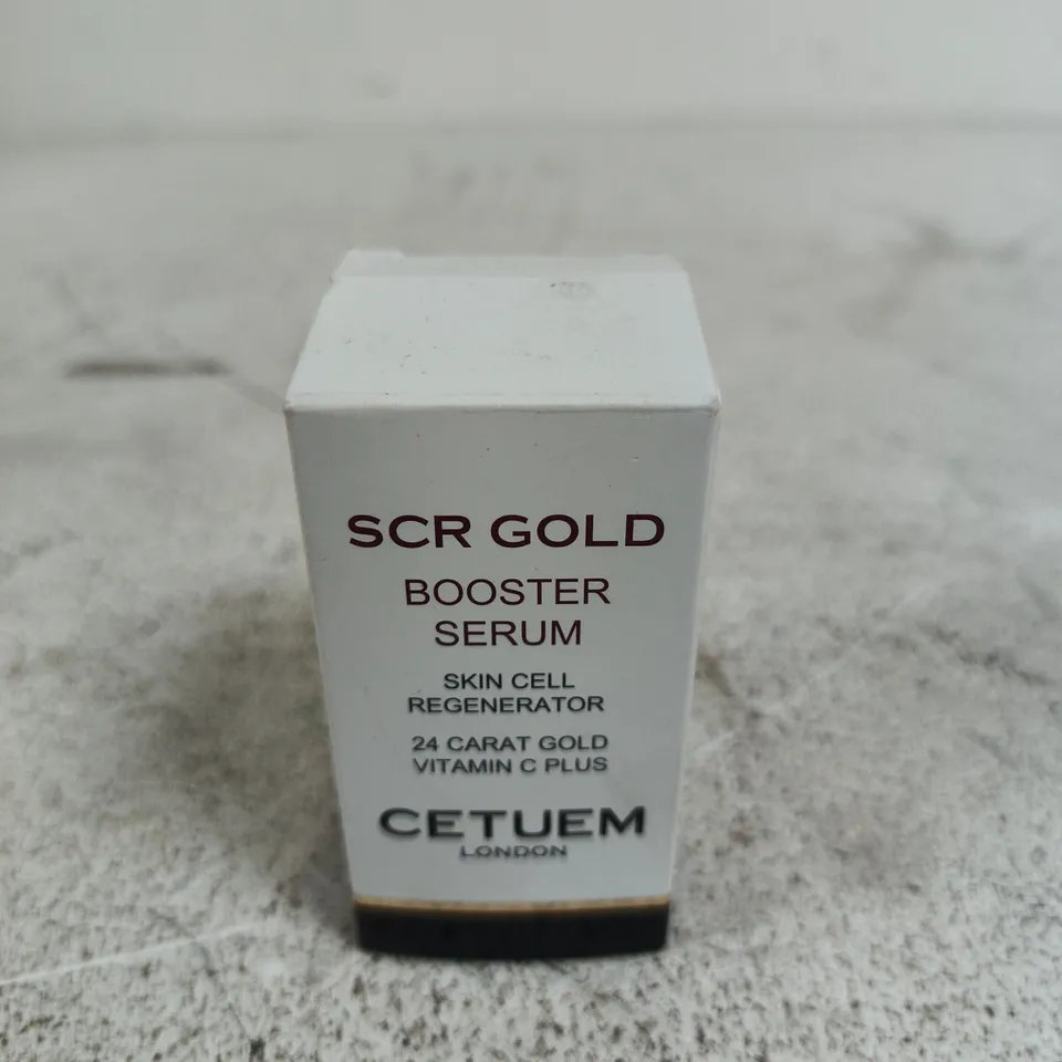 BOXED CETUEM LONDON SCR GOLD BOOSTER SERUM – FACIAL SERUM - 50ML