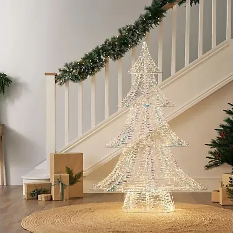 FESTIVE 150/210CM PRE LIT IRIDESCENT STATEMENT TREE