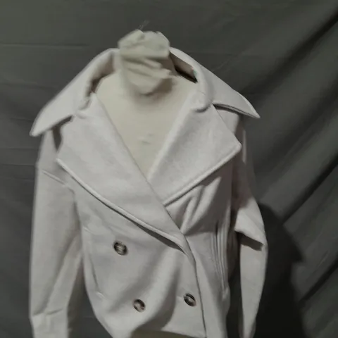 STRADIVARIUS BUTTONED WOOL COAT SIZE S