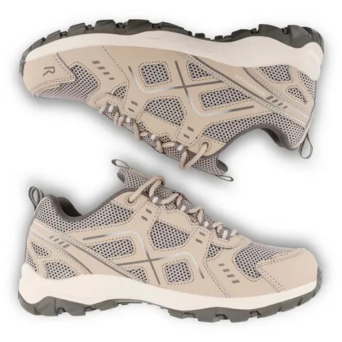 BRAND NEW REGATTA WOMENS LADY VENDEAVOUR WATERPROOF WALKING SHOES IN WHITE PEPPER/LIGHT VANILLA SIZE UK 5