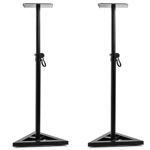 BOXED DAWOO STUDIO MONITOR SPEAKER STANDS WITH FOAM PADS, SUPPORT CARRYING WEIGHT 35KG, SET OF 2
