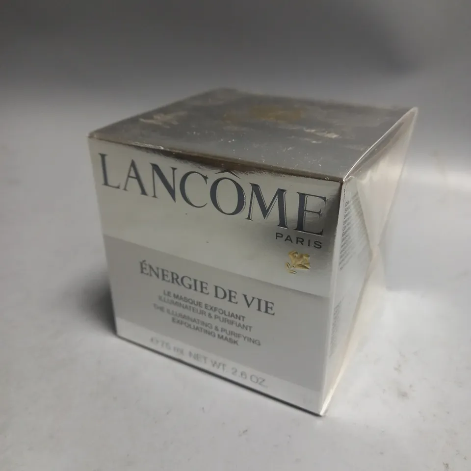 BOXED AND SEALED  LANCOME ILLUMINATIONG & PURIFYING EXFOLIATING MASK 75ML