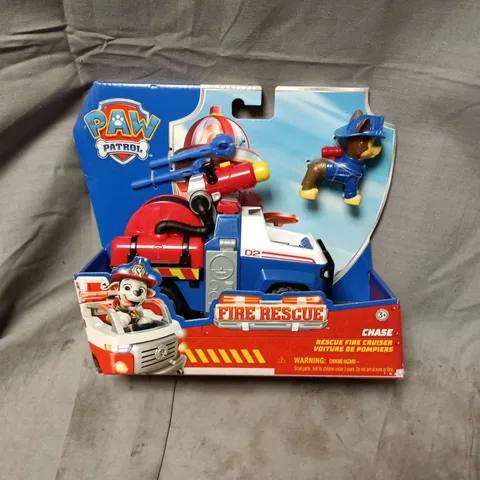 PAW PATROL FIRE RESCUE VEHICLE PLAYSET – BOXED (CHASE)
