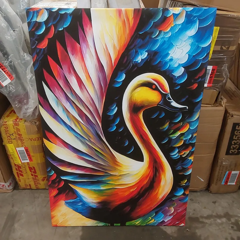 BOXED BAYSDEN DUCKED - WRAPPED CANVAS PRINT 