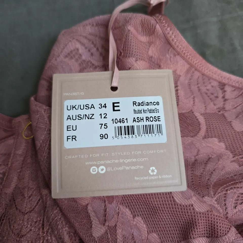 PANACHE RADIANCE LACE BRA – ASH ROSE, UK 34E