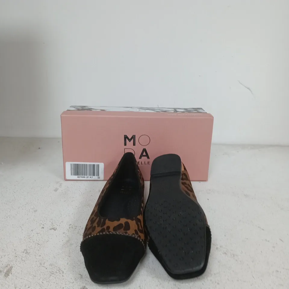 MODA IN PELLE LEOPARD PRINT SLIP-ON FLATS – WOMEN'S SHOES EU SIZE 40