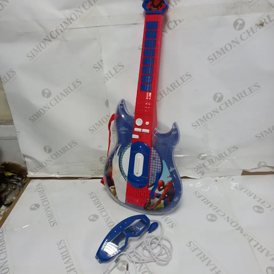 SPIDER-MAN ELECTRIC GUITAR WITH LIGHT UP GLASSES