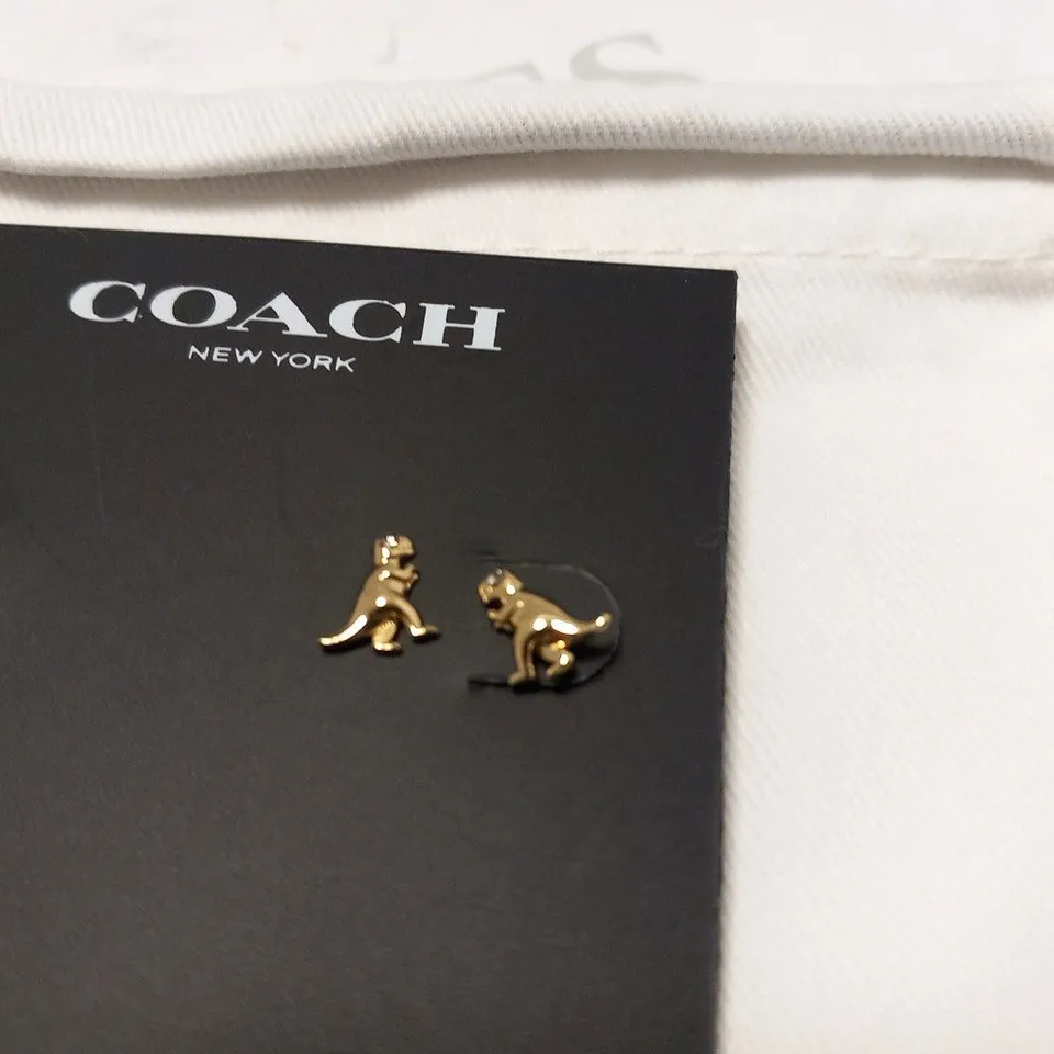 COACH REXY STUD EARRINGS