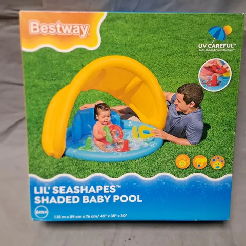 BESTWAY LIL SEASHAPES SHADED BABY POOL 