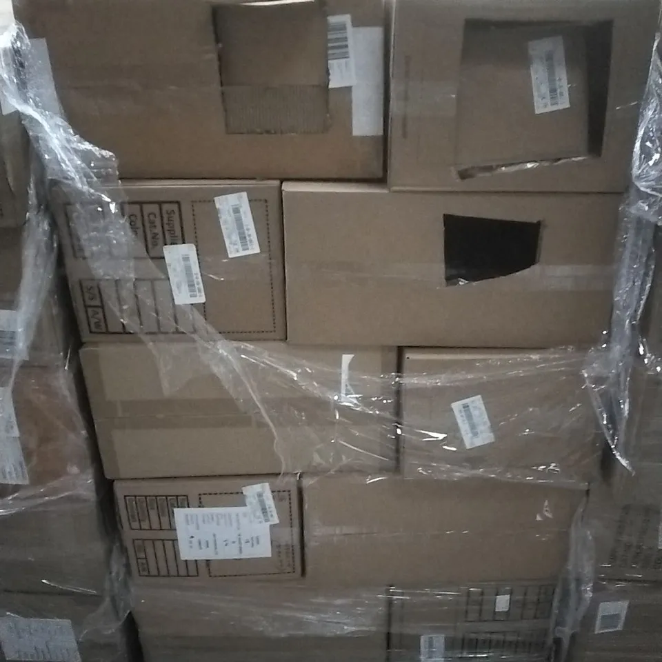 A PALLET TO CONTAIN APPROXIMATELY 100 BRAND NEW DESIGNER WOMEN'S CLOTHES WHICH INCLUDE; JD WILLIAMS VARIOUS DRESSES, JUMPERS, TOPS ETC