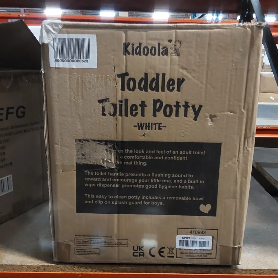 BOXED KIDOOLA TODDLER POTTY - WHITE 