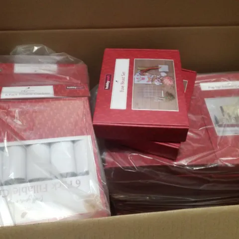 PALLET CONTAINING ASSORTED CHRISTMAS PRODUCTS & DECORATIONS INCLUDING POP UP ADVENT CALENDARS, FUSE BEAD SETS & ASSORTED FILLABLE CHRISTMAS CRACKERS