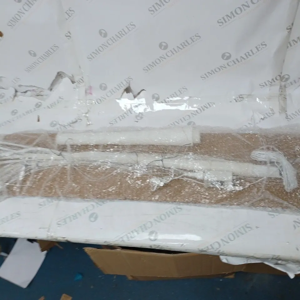 BOXED ALISON CORK PRE-LIT CASCADING GLITTER WHITE WILLOW TREE - COLLECTION ONLY