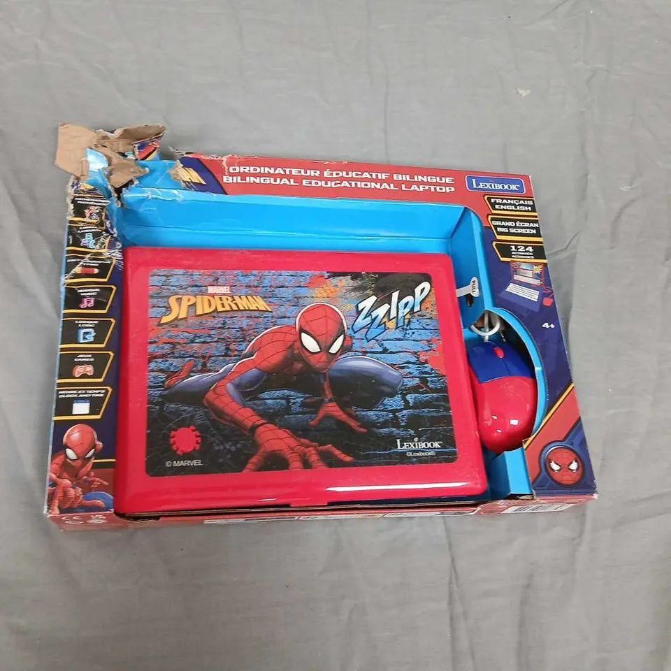 LEXIBOOK SPIDER-MAN BILINGUAL EDUCATIONAL LAPTOP – BOXED TOY