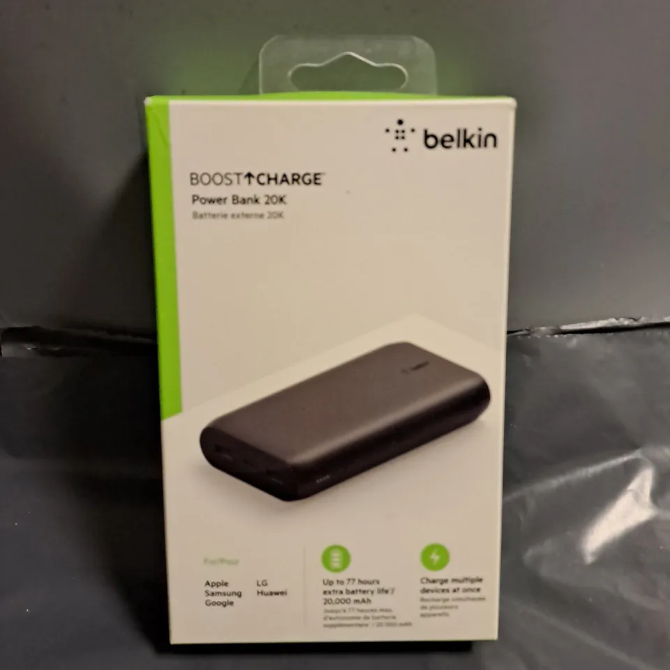 BOXED BELKIN POWER BANK 20K