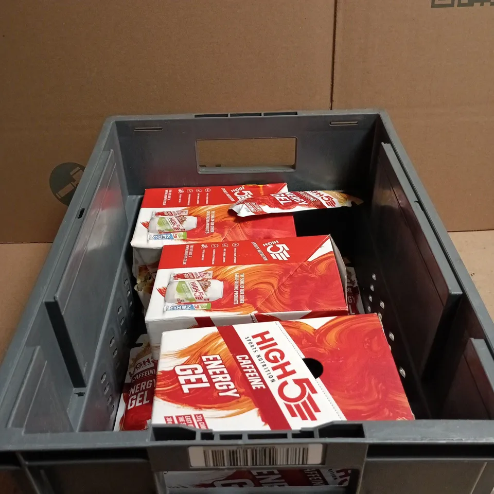 TOTE OF APPROXIMATELY 60 X 40G HIGH 5 CAFFEINE ENERGY GEL SACHETS 