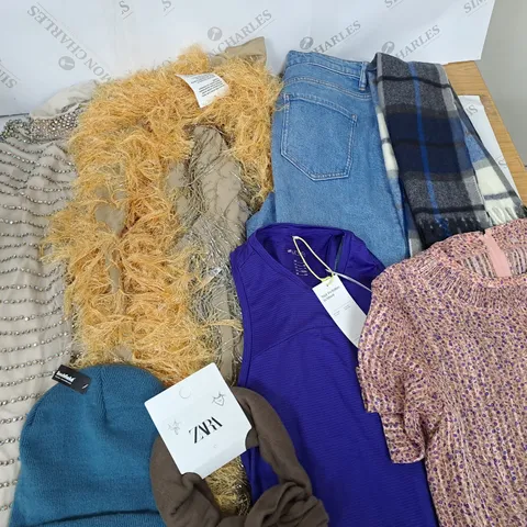 LARGE QUANTITY OF ASSORTED CLOTHING ITEMS TO INCLUDE ZARA, H&M AND SHEIN